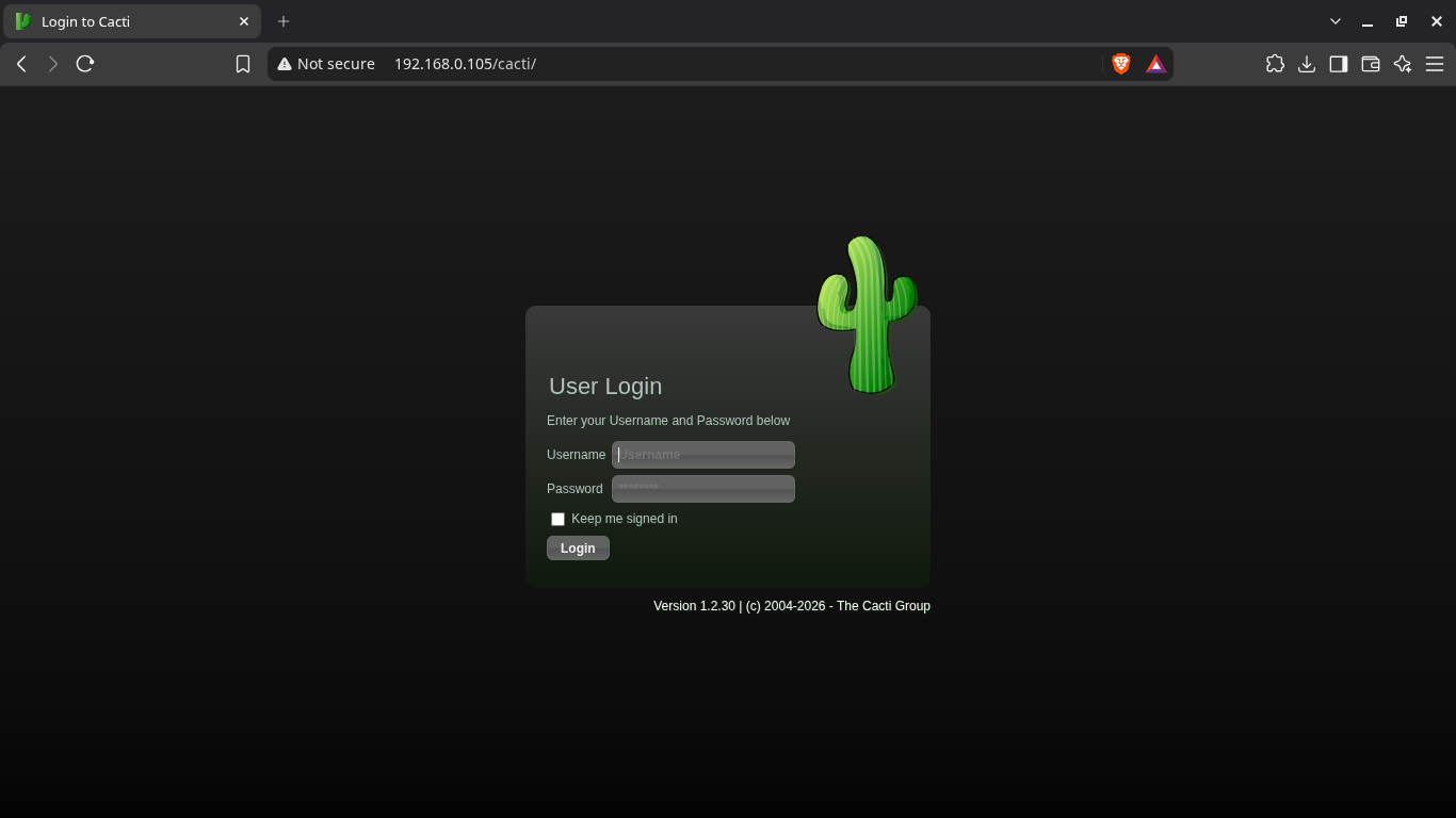 login-cacti